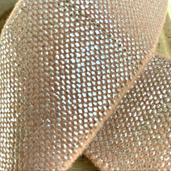 ⚡️Host Pick⚡️Lucky Brand Miller 2 Cork Platform Wedge Sandals in Metallic Peach - Picture 10 of 16